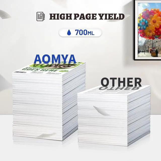 Alt view image 3 of 6 - Ennovor Aomya PFI-2700 Ink Cartridge Pigment Ink Tank Compatible Canon PFI2700 MBK Ink Tank for PRO-2600 PRO-4600 PRO-6600 GP-2000 GP-4000 GP-4600S GP-6600s Printers(700ML Matte Black)