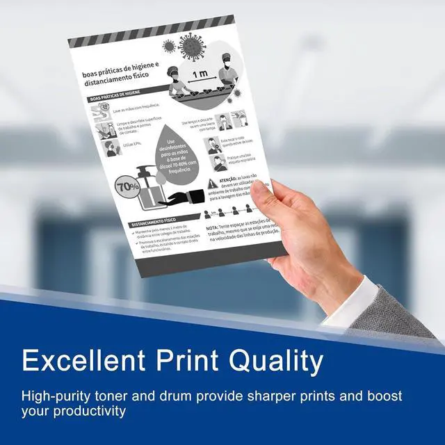 Alt view image 4 of 7 - 1 Pack TN221 Black Toner Cartridge and 1 Pack DR221CL Black Drum Unit Replacement for Brother TN-221 DR-221CL DR221 with MFC-9140CDN 9330CDW 9340CDW HL-3140CW HL-3170CDW Printer TN221 DR221CL