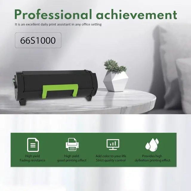 Alt view image 6 of 6 - Ennovor 66S1000 Black Toner Cartridge (1-Pack) Replacement for Lexmark 66S1000 / 66S1H00 Toner Cartridge Work for MS531, MS631, MS632, MX532, MX632 Printer [5,200 Pages]