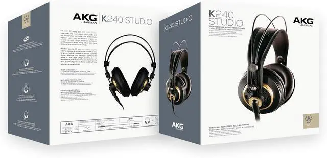 Alt view image 7 of 7 - AKG K240STUDIO Semi-Open Studio Headphones | XXL transducers with Varimotion diaphragms and 55 Ohm impedance for mixing, mastering and playback