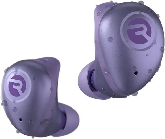 Alt view image 2 of 6 - Raycon Fitness Bluetooth True Wireless Earbuds with Built in Mic 56 Hours of Battery IPX7 Waterproof Active Noise Cancellation and Awareness Mode Bluetooth 5.3 Portable Sport (Purple)