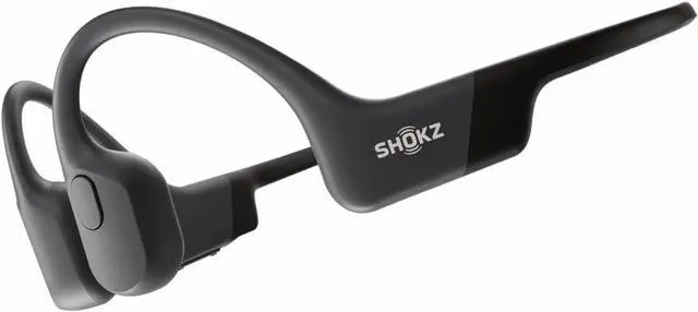Main image of SHOKZ OpenRun - Open-Ear Bluetooth Bone Conduction Sport Headphones, Sweat Resistant Wireless Earphones for Workouts and Running, Built-in Mic, with Hair Band, Black