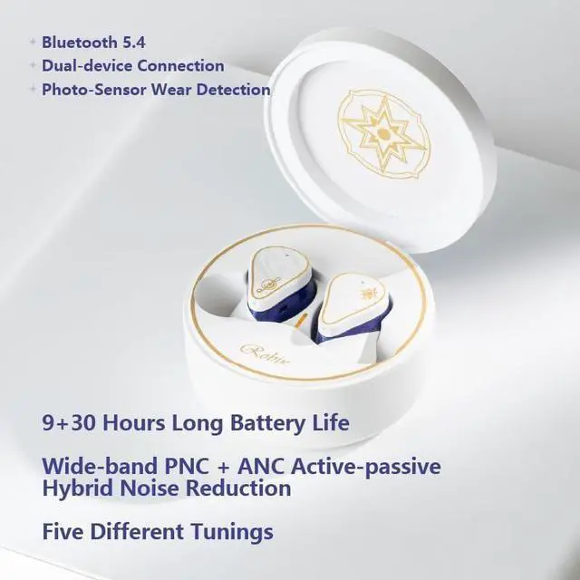 Alt view image 6 of 7 - Moondrop Robin Earphone Honkai Star Rail Robin's Earphones TWS Hybrid Dynamic Driver + Planar Driver ANC TWS Earphones (English Version)