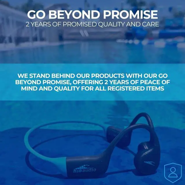 Alt view image 7 of 7 - H2O Audio TRI 2 Waterproof Bone Conduction Headphones Bundle - Bluetooth 5.3, MP3 Mode, 12ft Underwater Performance, Extended Battery, Protective Hard Shell Case - Black