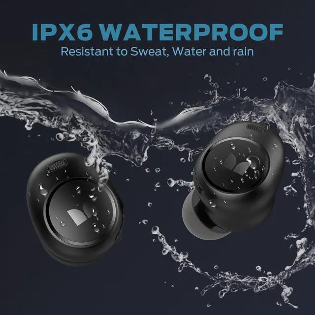 Alt view image 5 of 7 - Monster Wireless Earbuds, Achieve 300 AirLinks Headphones Touch Control with Bluetooth 5.3 in-Ear Stereo Headphones, USB-C Quick Charge, Bluetooth Earbuds
