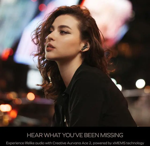 Alt view image 2 of 6 - Aurvana Ace 2 with xMEMS Driver Lightweight True Wireless in-Ears with Bluetooth LE Audio aptX Lossless aptX Adaptive Adaptive ANC Ambient Mode Up to 24 Hours Battery Life Built-in Mic