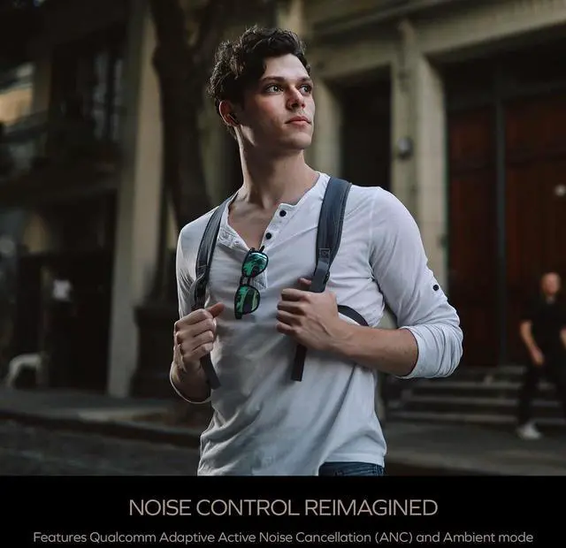 Alt view image 4 of 6 - Aurvana Ace 2 with xMEMS Driver Lightweight True Wireless in-Ears with Bluetooth LE Audio aptX Lossless aptX Adaptive Adaptive ANC Ambient Mode Up to 24 Hours Battery Life Built-in Mic