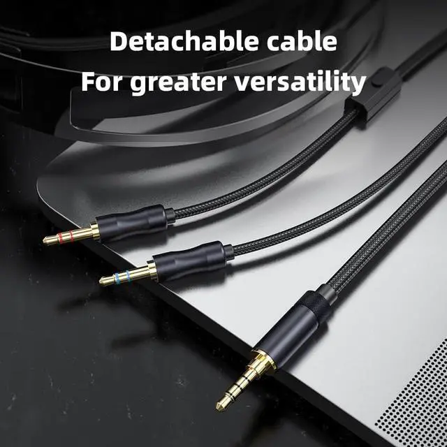 Alt view image 6 of 7 - FiiO JadeAudio JT1 Professional Studio Headphones for Recording Gaming Headset with Microphone, 50mm Diaphragms, Hi-Res Music Studio Headset