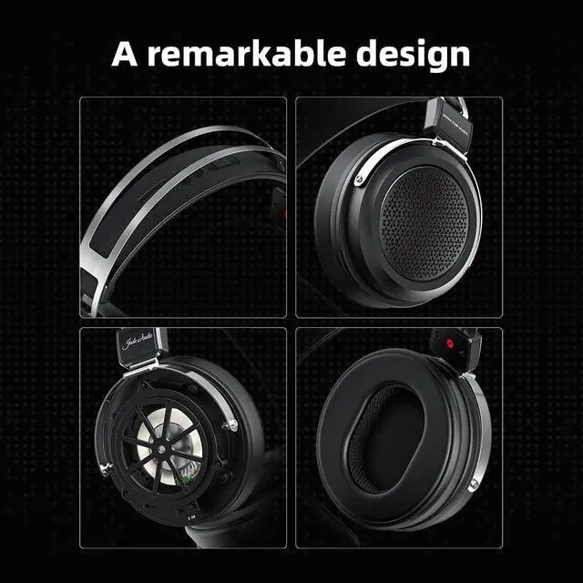 Alt view image 7 of 7 - FiiO JadeAudio JT1 Professional Studio Headphones for Recording Gaming Headset with Microphone, 50mm Diaphragms, Hi-Res Music Studio Headset