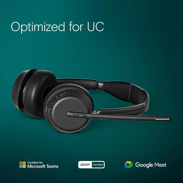 Alt view image 5 of 7 - Impact 1061T - Enhanced Open Office Headset with Hybrid ANC, AI Microphone, and Multipoint Connectivity