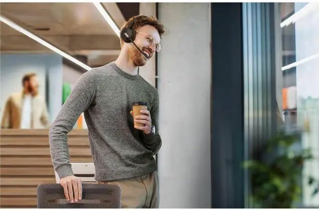 Alt view image 2 of 7 - Yealink BH70 Dual Wireless Bluetooth Headset with Mic for Work, Teams Certified, up to 35h Talk Time, 147g All-Day Wearing Comfort, USB-C/A