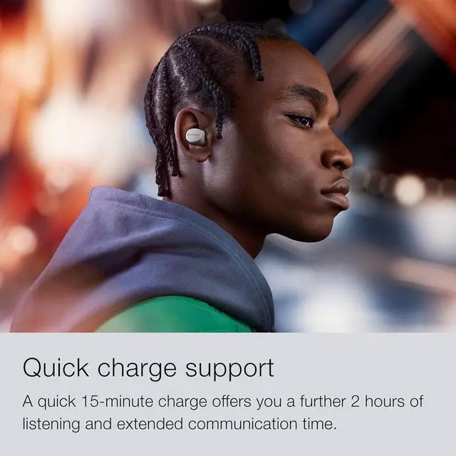 Alt view image 7 of 7 - Bowers & Wilkins Pi6 Wireless Earbuds (Storm Grey), in-Ear Bluetooth Earphones with aptX Adaptive & 12mm Drivers, Bespoke Active Noise Cancelling Earbuds, 3 Built-in Mics, 15-Min Quick Charging