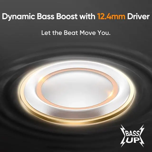 Alt view image 3 of 7 - realme Air 6 True Wireless Earbuds, 50dB Active Noise Reduction, Hi-Res Sound, LHDC, 12.4mm Dynamic Bass Driver, 6 Mics Clear Call, 40H Battery, Bluetooth 5.3, IP55 Water Resistance, Flame Silver