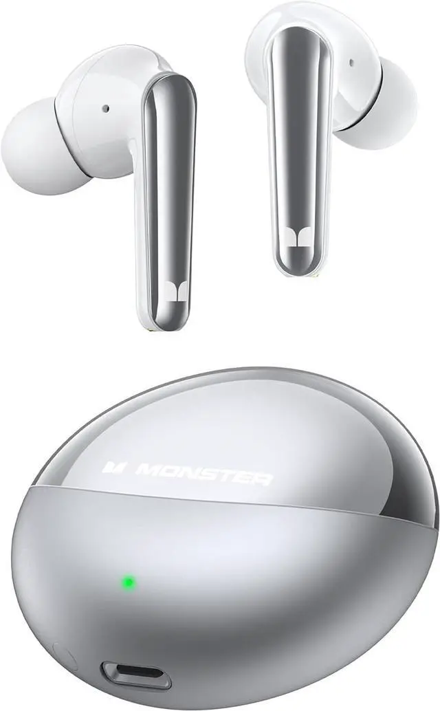 Main image of Monster N-Lite 203 AirLinks Wireless Earbuds, Bluetooth 5.3 Headphones HiFi Stereo, Wireless Earphones with 30H Playback, Touch Control, IPX6 Waterproof in-Ear Earbuds, HD Clear Call, Type-C Charging