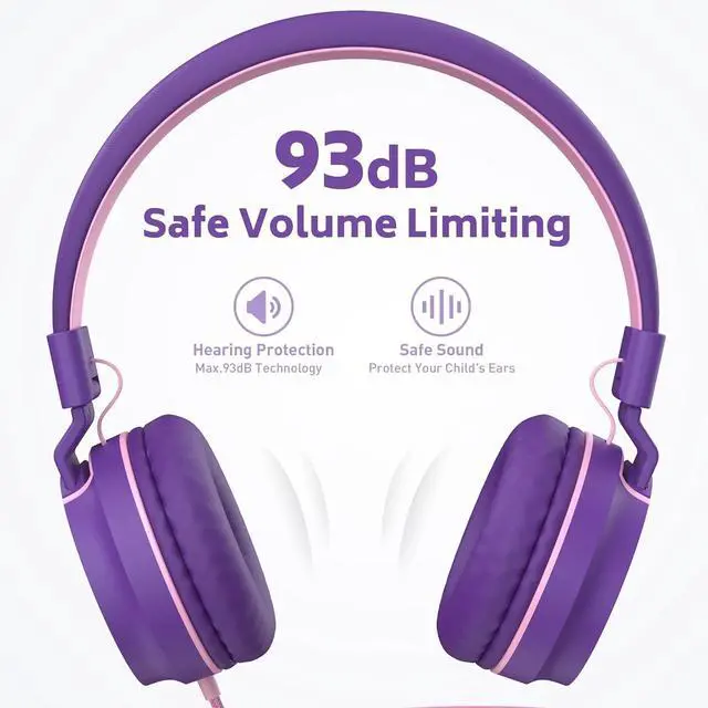 Alt view image 6 of 7 - AILIHEN Kids Headphones Bulk 10-Pack for K-12 School Classroom, On-Ear Wired Headset with Microphone for Students Children with 93dB Volume Limited, 3.5mm Jack for Chromebooks Tablets Laptop Computer