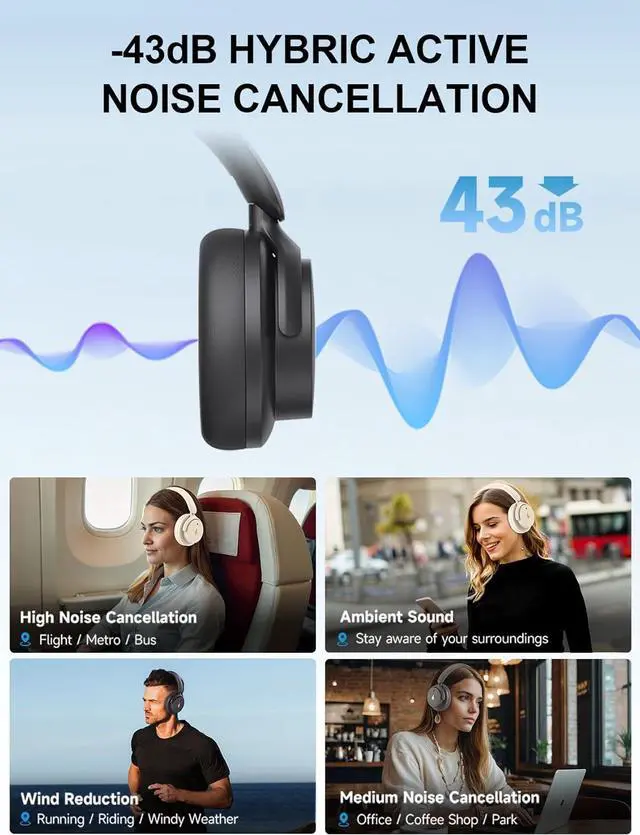 Alt view image 6 of 7 - Edifier G200 Magnetic Bluetooth Speakers + H9 Hybric Active Noise Cancelling Headphones
