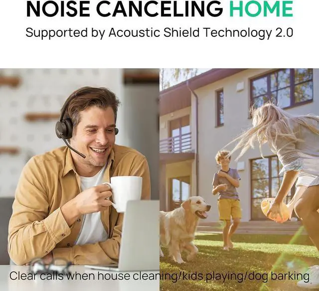 Alt view image 5 of 7 - Yealink BH70 Mono Wireless Headset with Mic for Work, Bluetooth Headphone Teams Certified, up to 35h Talk Time, 91g Lightweight Comfort, USB-C to A