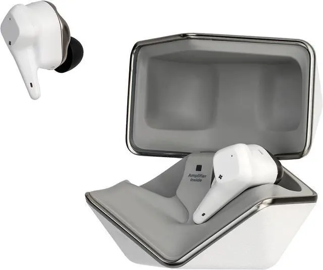 Alt view image 2 of 4 - HIFIMAN SVANAR Wireless Jr Noise Cancelling Bluetooth in-Ear Hi-Fi Earphones with Amplifier Inside, Topology Diaphragm Driver, IPX5 Water/Sweat Resistant, White