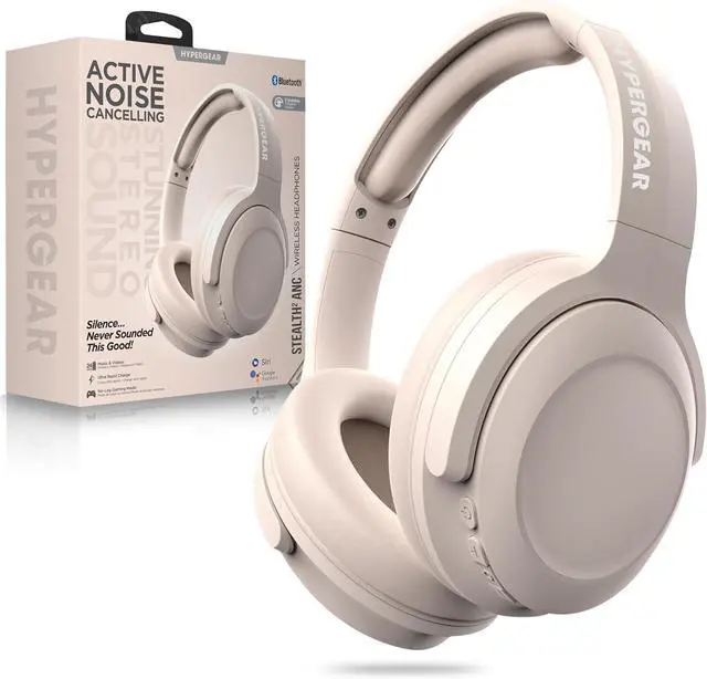 Main image of Headphones Wireless - Bone Active Noise Cancelling Headphones Over Ear Bluetooth HD Audio Deep Bass Dual Noise Canceling Mics ANC Gym Headphone Wireless Over Ear Sound Cancelling Lightweight Foldable