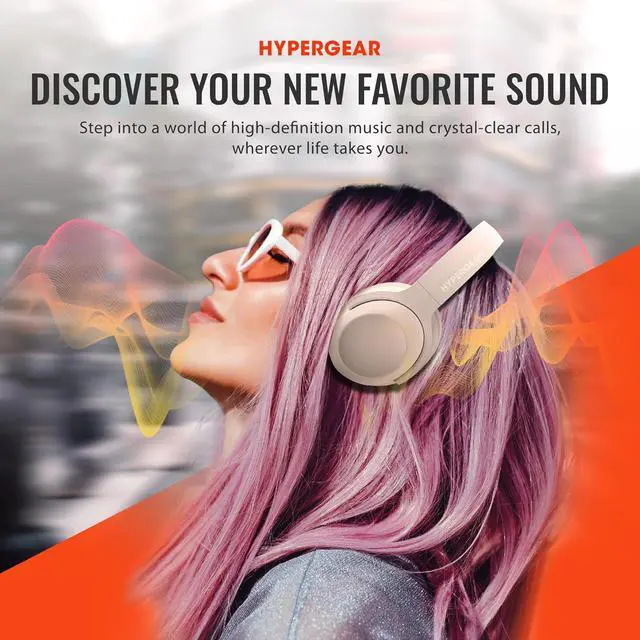 Alt view image 7 of 7 - Headphones Wireless - Bone Active Noise Cancelling Headphones Over Ear Bluetooth HD Audio Deep Bass Dual Noise Canceling Mics ANC Gym Headphone Wireless Over Ear Sound Cancelling Lightweight Foldable