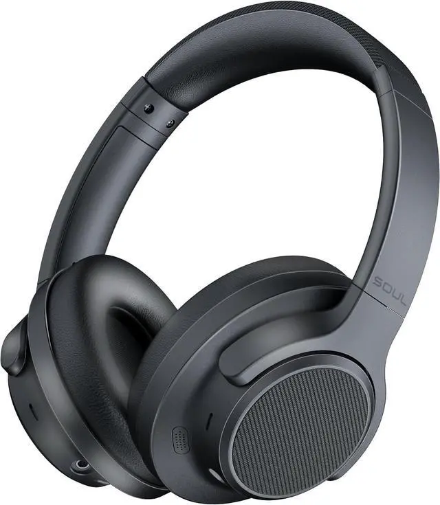 Main image of Soul Ultra Wireless Active Noise Cancelling Headphones, Wireless Over-Ear Bluetooth Headphones,100H Playtime, USB-C Quick Charging, Hi-Res Audio, Deep Bass, for Travel, Sport,Gym (Black)