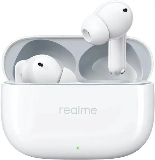 Main image of realme Buds T300 Truly Wireless in-Ear Earbuds with 30dB ANC, 360° Spatial Audio Effect, 12.4mm Dynamic Bass Boost Driver with Dolby Atmos Support, Upto 40Hrs Battery and Fast Charging - (White)