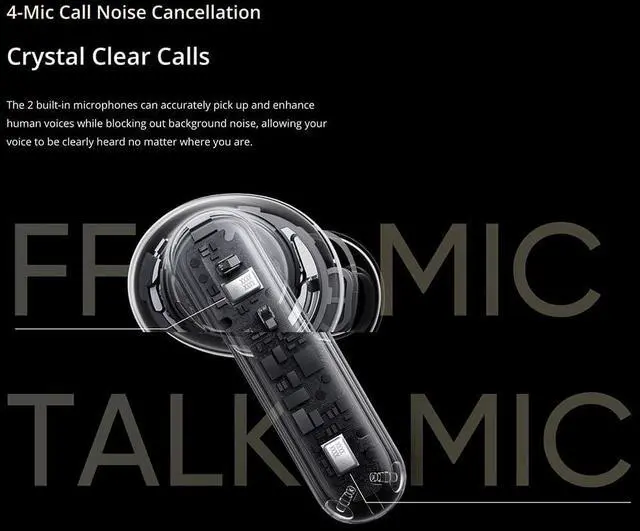 Alt view image 6 of 7 - realme Buds T300 Truly Wireless in-Ear Earbuds with 30dB ANC, 360° Spatial Audio Effect, 12.4mm Dynamic Bass Boost Driver with Dolby Atmos Support, Upto 40Hrs Battery and Fast Charging - (White)