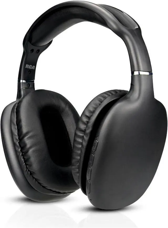 Main image of RCA Wireless Bluetooth Headphones, Over Ear Noise Cancelling Headphones, Deep Bass, 12H Playtime, Bluetooth 5.4, Memory Foam Cushions, Built-in Mic, Universal Compatibility, Black