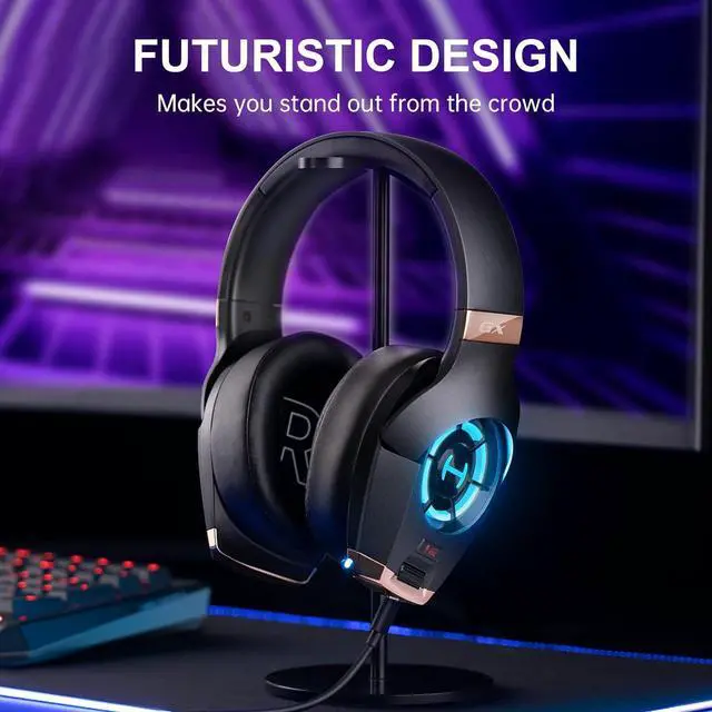 Alt view image 7 of 7 - Edifier Hecate GX Hi-Res Gaming Headset for PS4/ PS5/ PC/Switch/Xbox Gamepad - USB/Type-C/3.5mm Wired Gaming Headphones with Microphone RGB Lighting - ENC Noise Cancelling - 50mm Driver