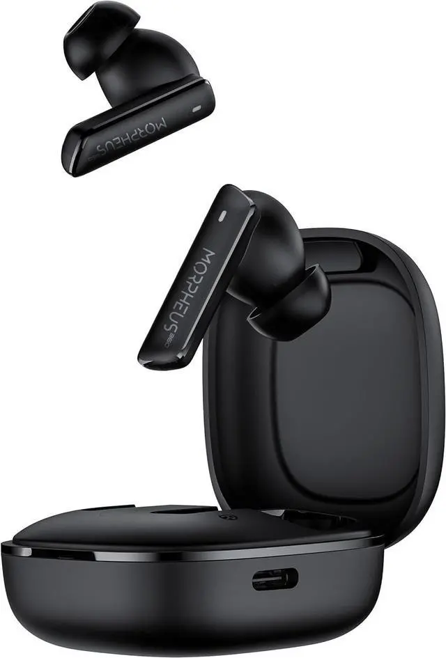 Alt view image 5 of 7 - Morpheus 360 Pulse ANC Hybrid Active Noise Canceling Headphones TW7850HD, Bluetooth 5.3 Earbuds Headphones, 30H Playtime, 6 Microphones, High Definition Audio, Deep Bass, Pure Black