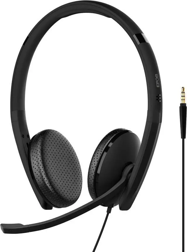 Alt view image 5 of 7 - EPOS I SENNHEISER C10 3.5 mm Headset with Microphone | Wired Headphones with Simple and Flexible 3.5 mm Connection BrainAdapt Technology
