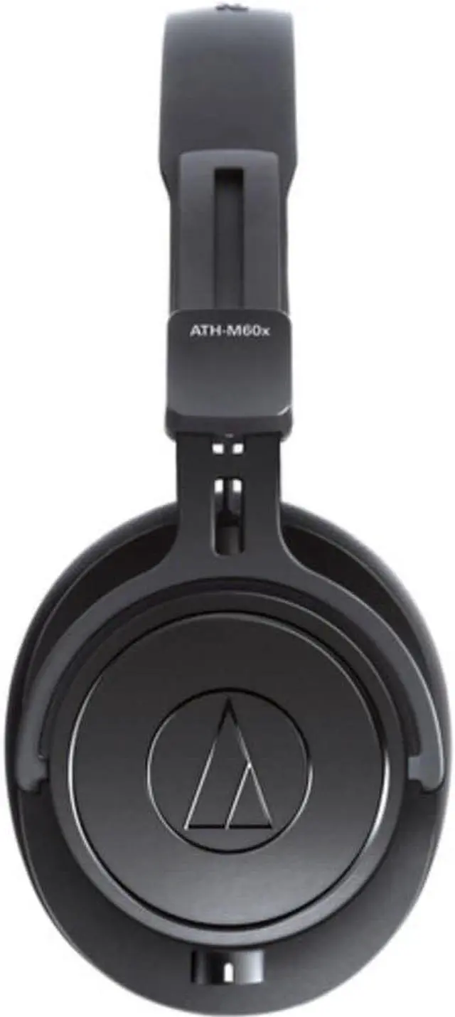 Alt view image 4 of 7 - Audio-Technica ATH-M60x Closed-Back Monitor Headphones Bundle with Auray Headphones Holder and Headphones Case