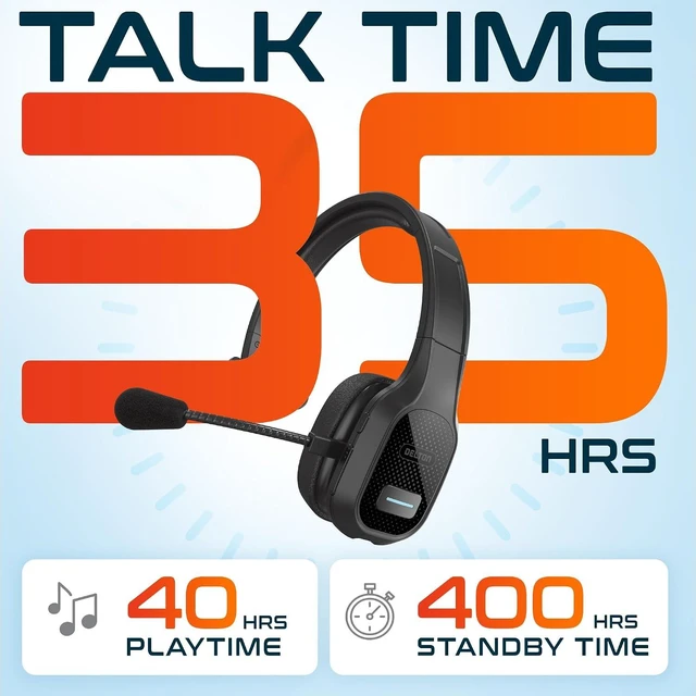 Alt view image 2 of 7 - Trucker Bluetooth Wireless Computer Headset