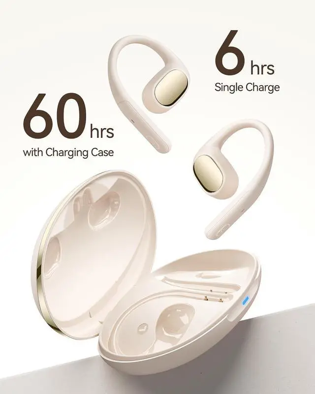 Alt view image 4 of 7 - Sport Earbuds with Lightweight Earhooks IPX7 Waterproof Open Ear Headphone