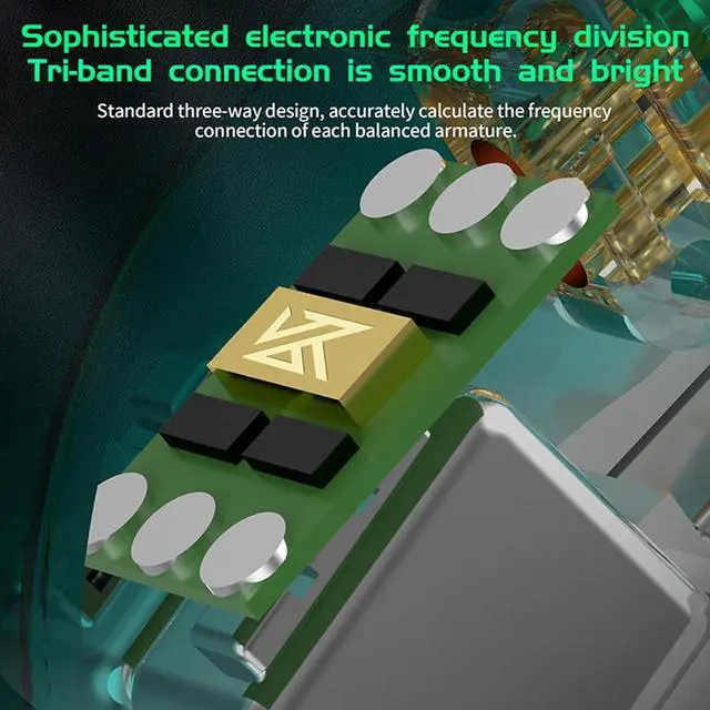 Alt view image 4 of 7 - KZ AS16 PRO in Ear Monitor Headphones 16BA Balanced Armature Drivers HiFi IEM Earphones High Clarity Gaming Earbuds for Musicians Singers Audiophile Dj Drummers