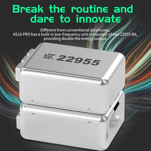 Alt view image 6 of 7 - KZ AS16 PRO in Ear Monitor Headphones 16BA Balanced Armature Drivers HiFi IEM Earphones High Clarity Gaming Earbuds for Musicians Singers Audiophile Dj Drummers