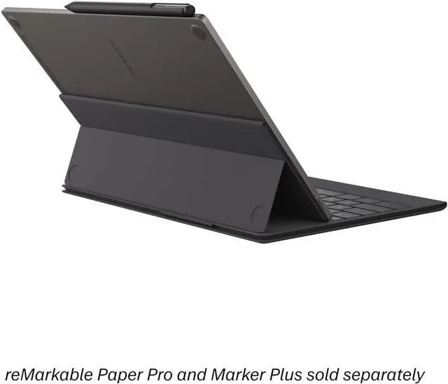 Alt view image 3 of 7 - Mosaic Weave Type Folio Keyboard for Your 11.8' Paper Tablet - Basalt