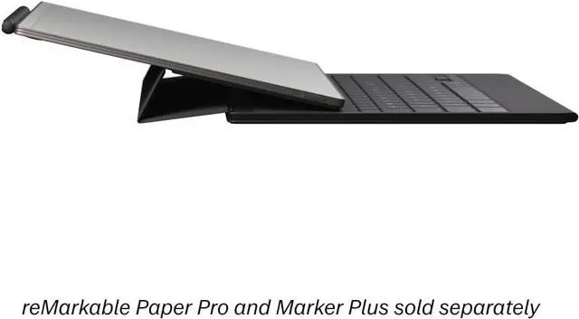 Alt view image 4 of 7 - Mosaic Weave Type Folio Keyboard for Your 11.8' Paper Tablet - Basalt
