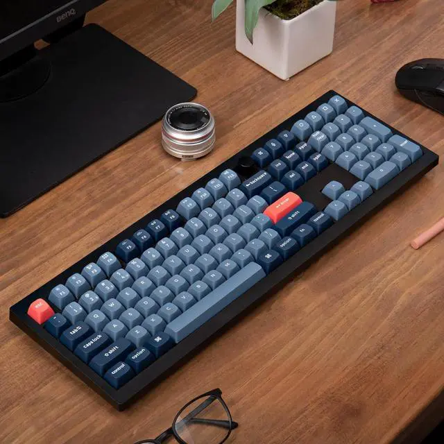 Alt view image 5 of 7 - Keychron V6 Max Wireless Custom Mechanical Keyboard, 2.4 GHz Bluetooth QMK Full-Size Layout RGB with Hot-swappable Gateron Brown Switch Compatible with Mac Windows Linux