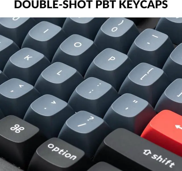 Alt view image 4 of 7 - Keychron V6 Wired Custom Mechanical Keyboard, Full-Size QMK/VIA Programmable Macro with Hot-swappable Keychron K Pro Brown Switch Compatible with Mac Windows Linux (Frosted Black-Translucent)