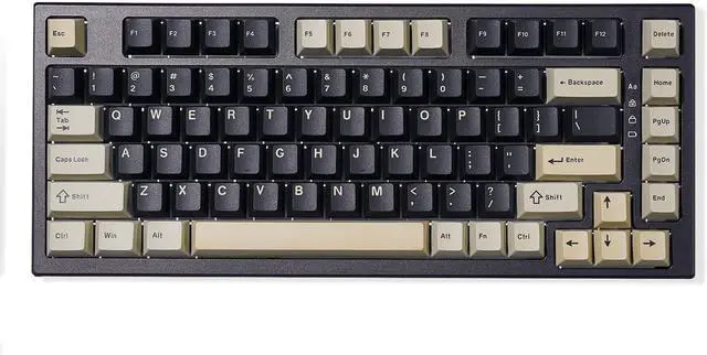 Main image of YUNZII YZ75 75% Hot Swappable Wireless Gaming Mechanical Keyboard, RGB Backlights, BT5.0/2.4G/USB-C, Dye Sub PBT Keycaps for Linux/Win/Mac (Black, Gateron G Pro Red)