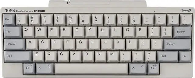 Main image of Happy Hacking Keyboard Professional Hybrid Type-S (Wireless, Bluetooth, Wired, USB, Silent, Mac, Windows, White, Printed) with 2 Year Advance Exchange Warranty