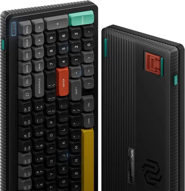 Alt view image 2 of 6 - nuphy Halo96 V2 Wireless Keyboard,Gasket Structure,96% Hot Swappable Gaming Keyboard, 99 Kyes RGB Backlit Mechanical Keyboard, Support QMK/VIA,Bluetooth/USB-C/2.4GHz-Black,Lemon Switches (55gf)