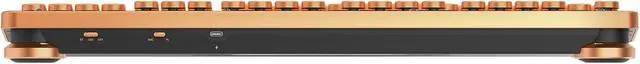 Alt view image 4 of 7 - Azio Retro Classic Bluetooth Artisan - Bluetooth Luxury Vintage Backlit Mechanical Keyboard (Blue Switch, Black Leather, Zinc Alloy Frame)(MK-RETRO-L-BT-03-US)