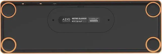 Alt view image 5 of 7 - Azio Retro Classic Bluetooth Artisan - Bluetooth Luxury Vintage Backlit Mechanical Keyboard (Blue Switch, Black Leather, Zinc Alloy Frame)(MK-RETRO-L-BT-03-US)