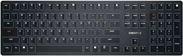 Main image of Cherry KW X ULP Ultra Slim Wireless Mechanical Keyboard. Multi Device Function MX Ultra Low Profile Switches.
