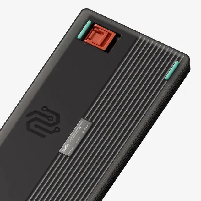 Alt view image 7 of 7 - nuphy Halo75 V2 Mechancial Gaming Kyeboard,75% Wireless Hot Swappable Bluetooth Keyboard,83 Kyes RGB Backlit Keyboard,Support Bluetooth/2.4GHz/USB-C-Black Raspberry Switch