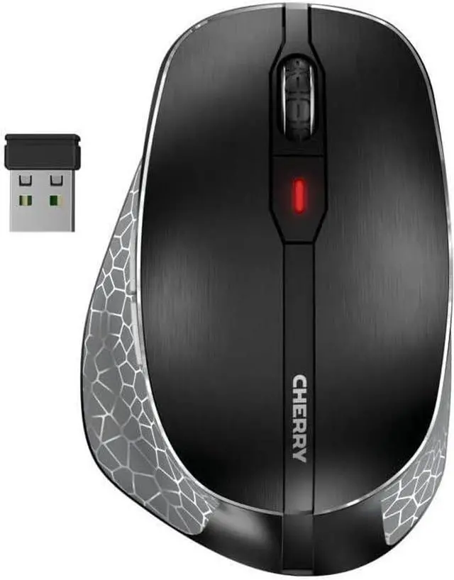 Alt view image 2 of 7 - CHERRY DW 9500 Slim Wireless Desktop Keyboard and Mouse Combo, Extra Flat Thin Design with Ergo Friendly Mouse Companion. Bluetooth or USB Receiver.
