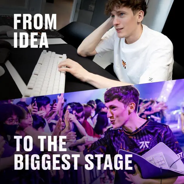 Alt view image 3 of 7 - Fnatic STREAK80 LP White TKL Mechanical Low Profile Pro Gaming Keyboard, Speed Switches with Short Key-Travel, LED RGB, PBT Keycaps, Silent PORON Foam, US ANSI Layout QWERTY