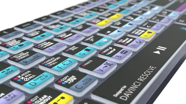 Alt view image 5 of 7 - Logickeyboard Wireless Backlit 'Titan' Designed for Editing in Blackmagic's Davinci Resolve  p/n LKB-RESB-TM-US
